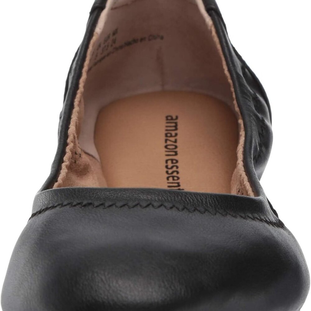 Women's Slip On Ballet Flat Faux Leather Size 8.5 Comfort Non-slip Sole - Picture 2 of 9